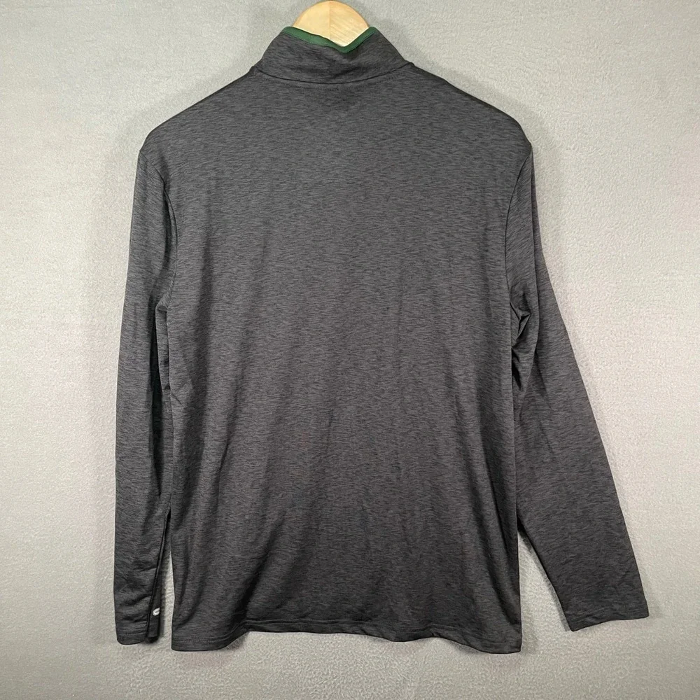 Colosseum Quarter Zip Pullover Mens‎ Medium Gray Excellent EMU Eastern Michigan